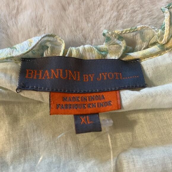 New! Anthropologie Bhanuni By Jyoti Giada Embroidered Beaded Top Size XL - Picture 11 of 16